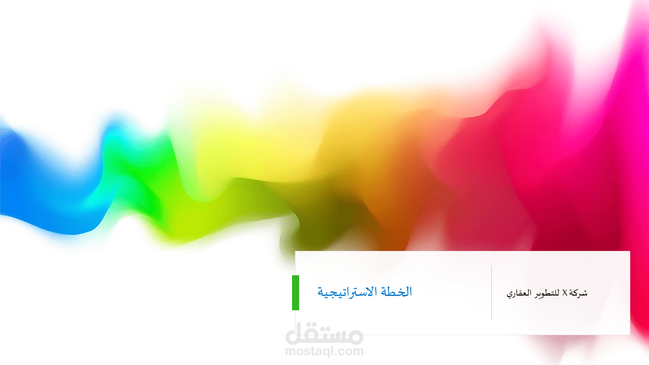 اعادة صياغة خطة وتجهيز العرض التقديمي