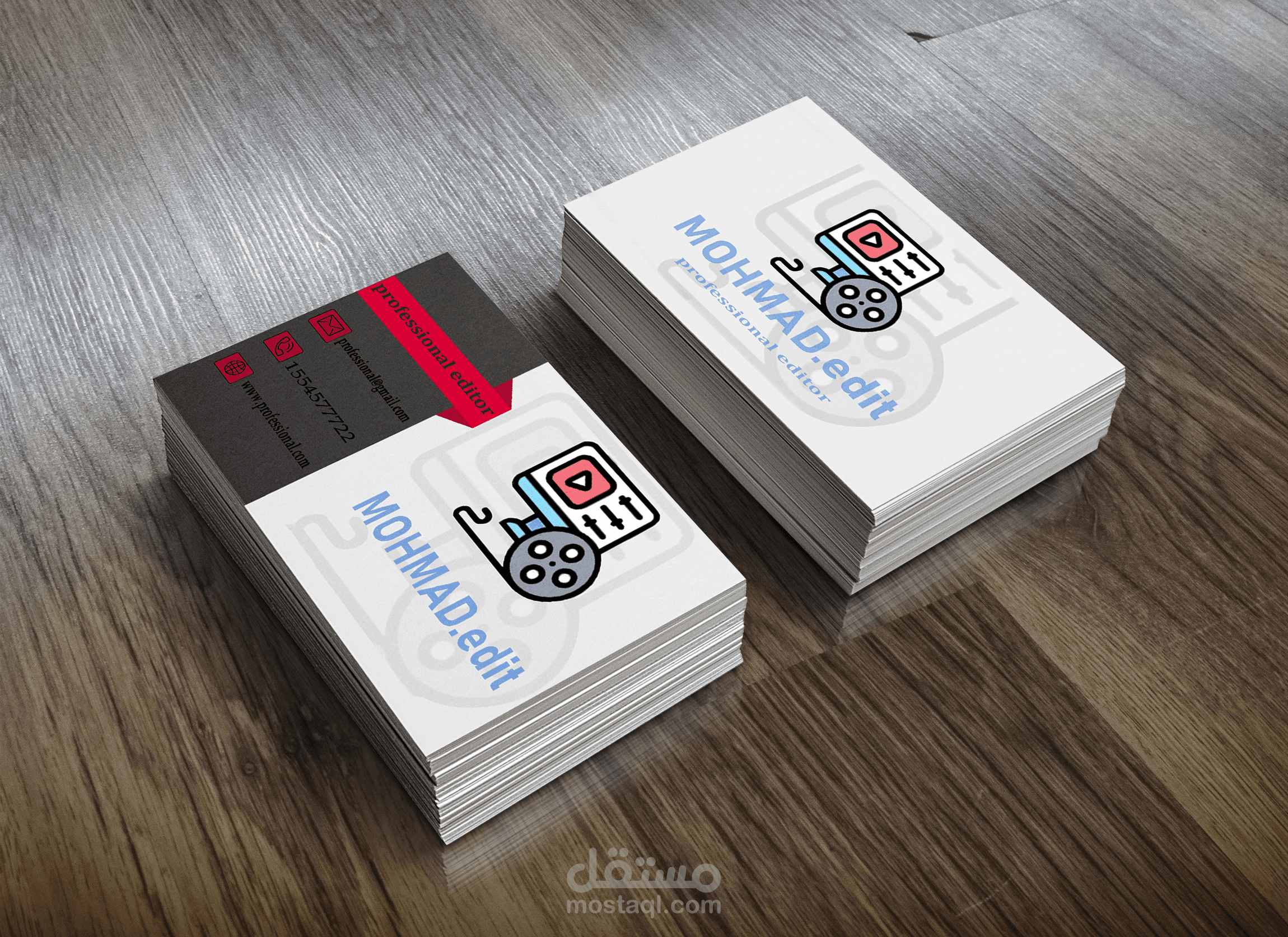 business card Design by photoshop