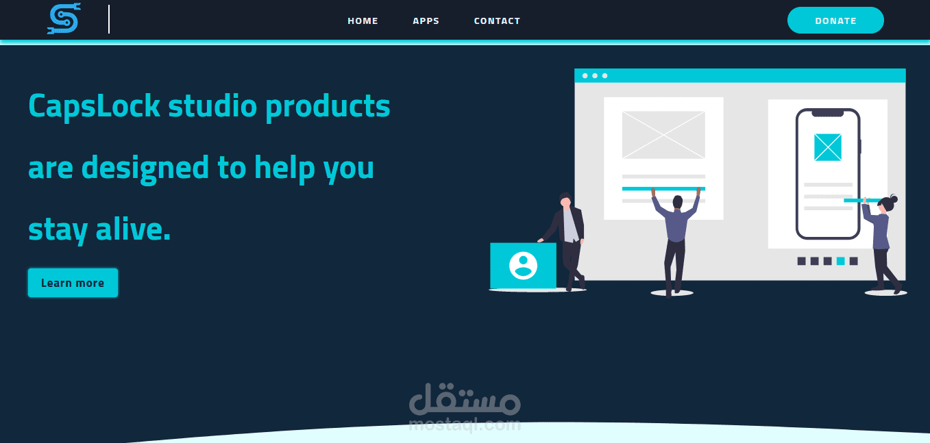 Company Landing Page Website