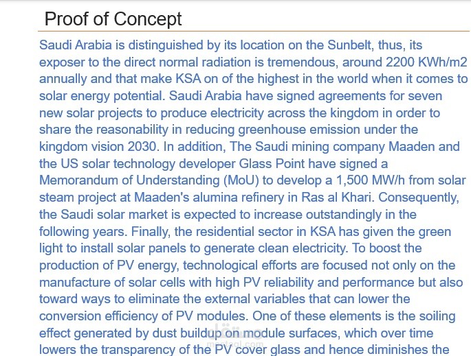Prove of Concept Plan