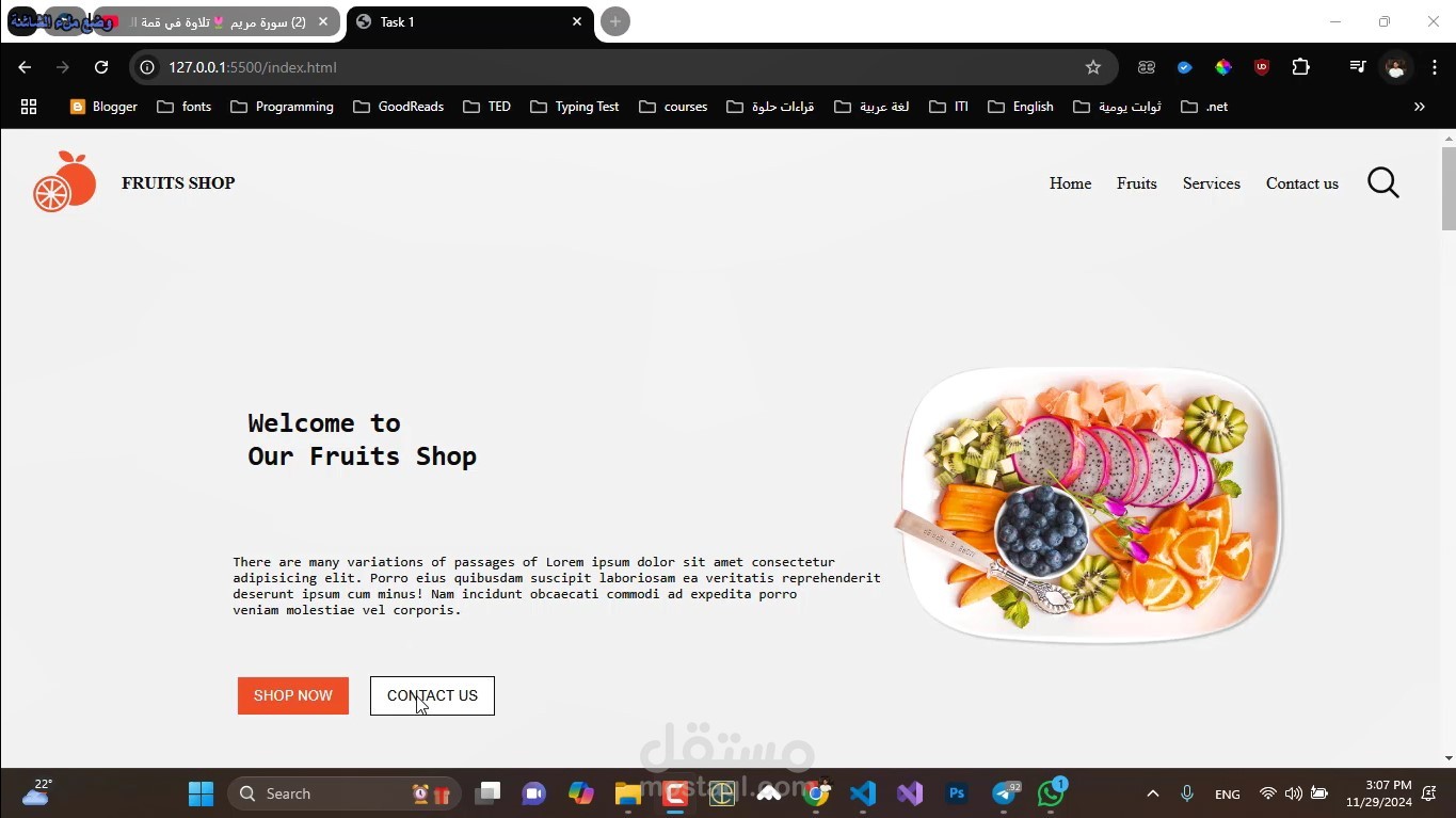 تصميم صفحة هبوط احترافية