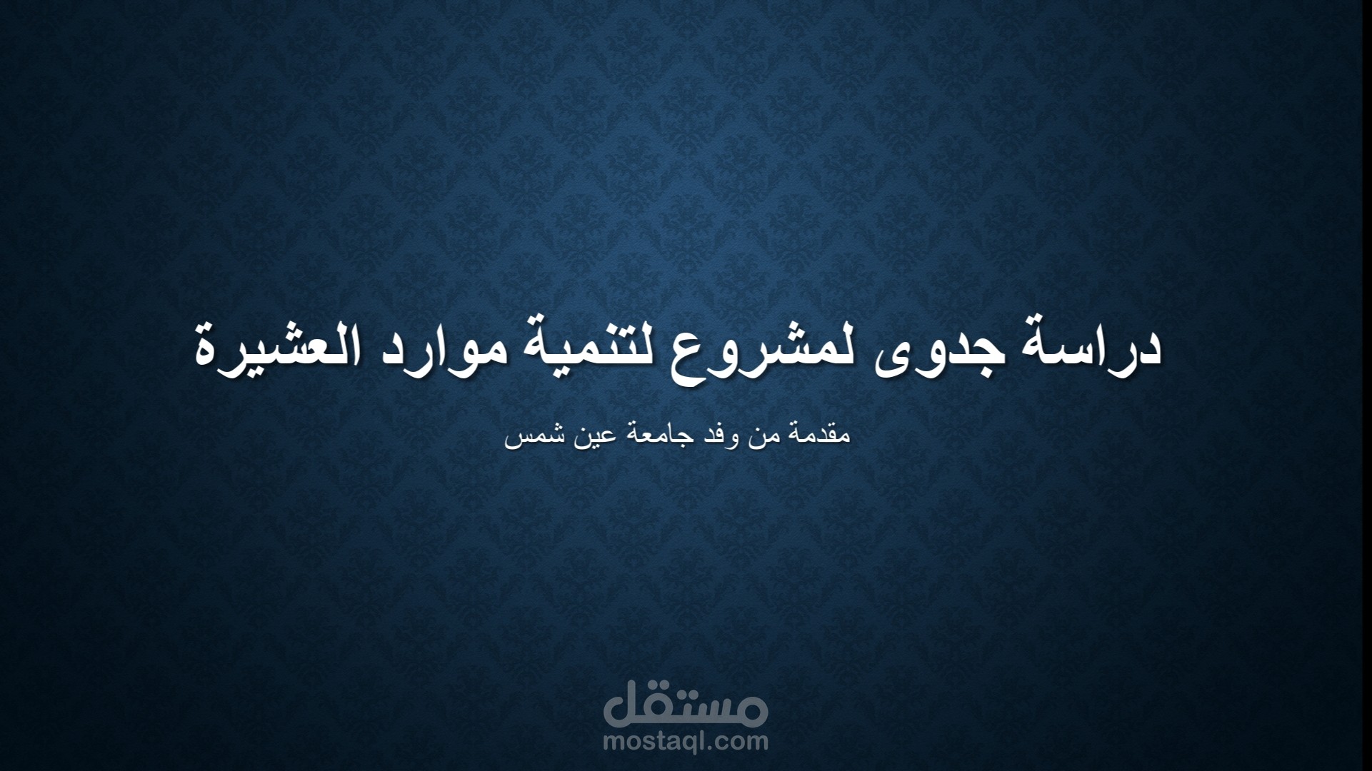 دراسة جدوى