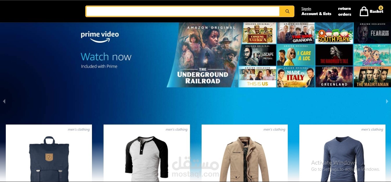 متجر الكتروني بسيط