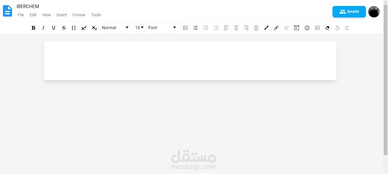 محرر نصوص بسيط