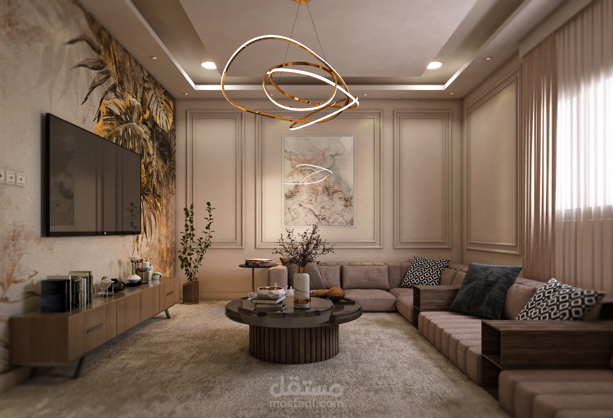 تصميم مجلس عربي