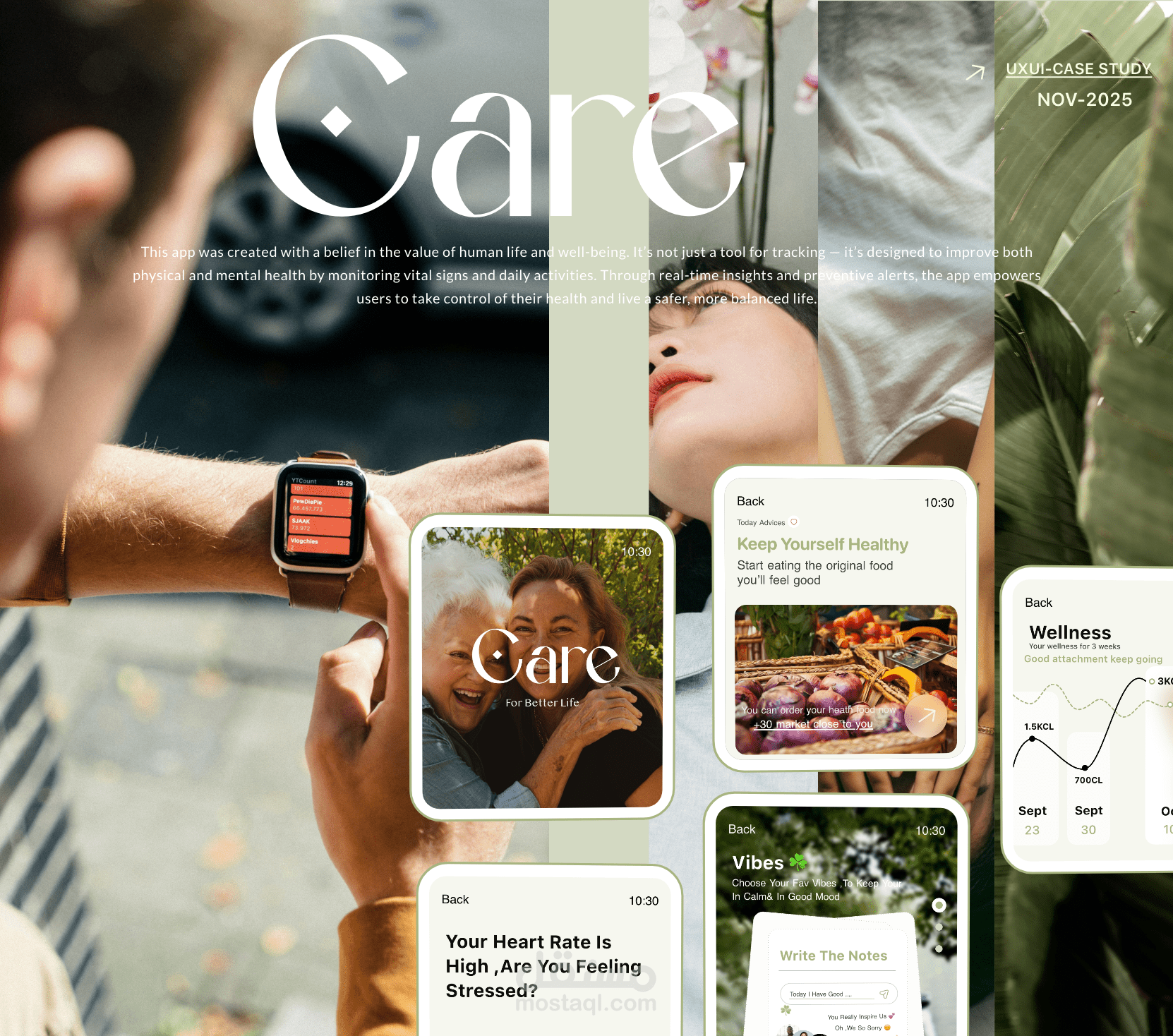 care App -Smart watch design