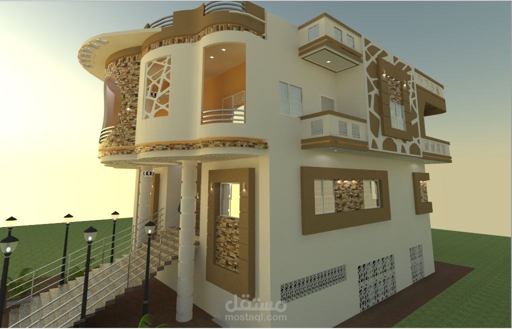 تصميم فيلا سكنيه