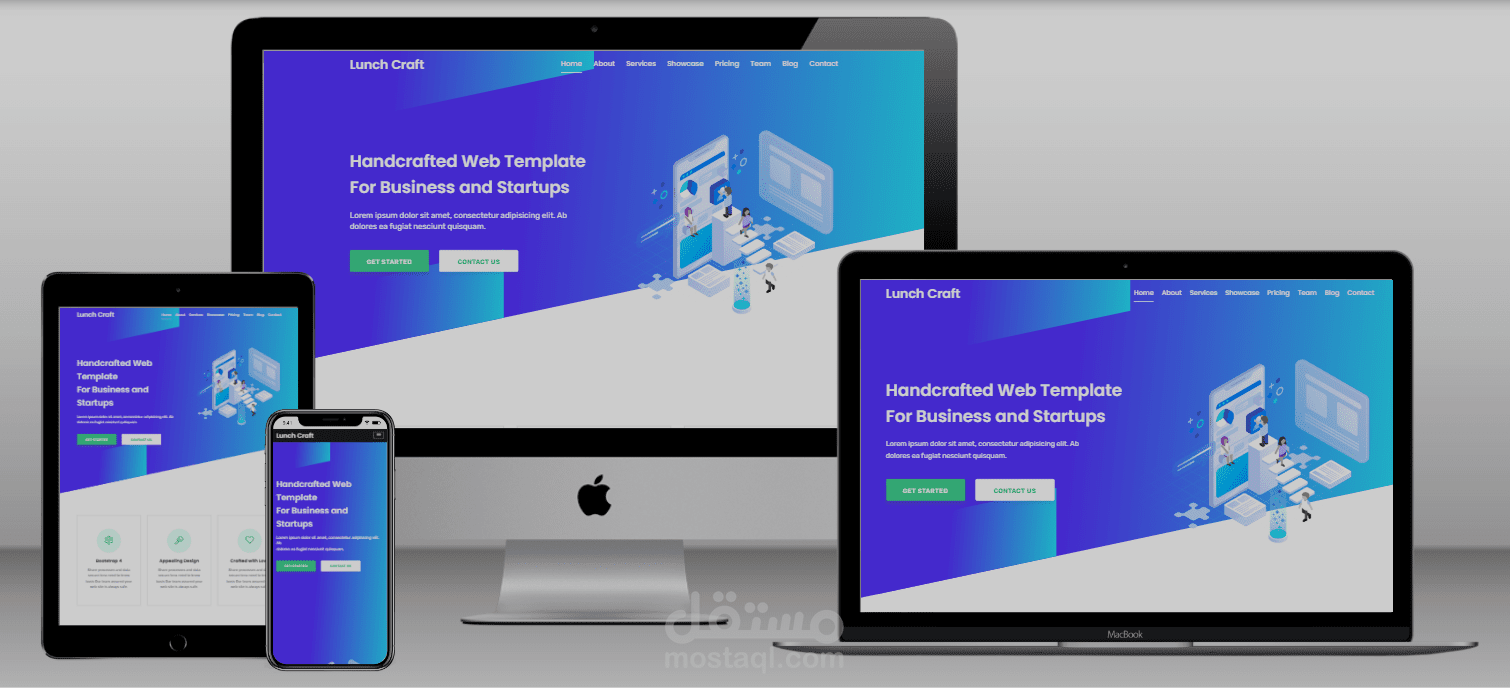 LunchCraft – قالب ووردبريس للشركات SaaS