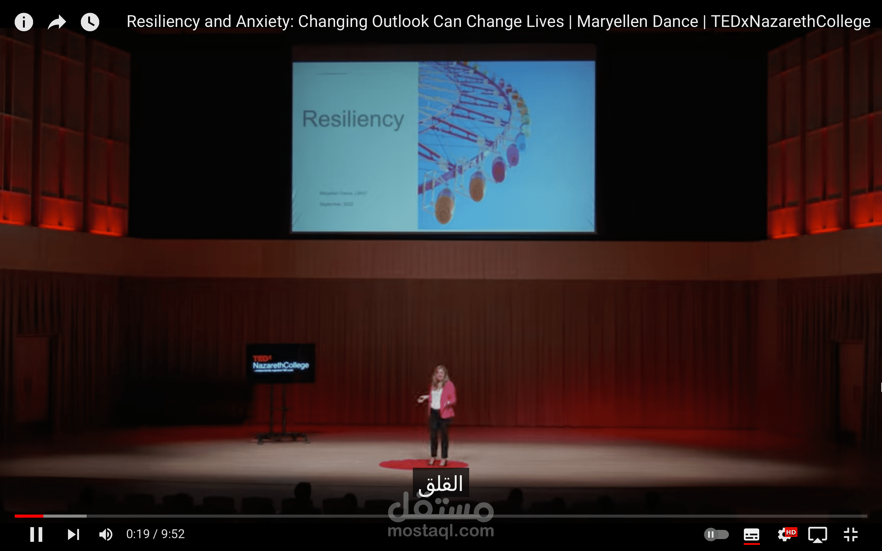 ترجمتي لمقطع فيديو مُقدم من TED على اليوتيوب