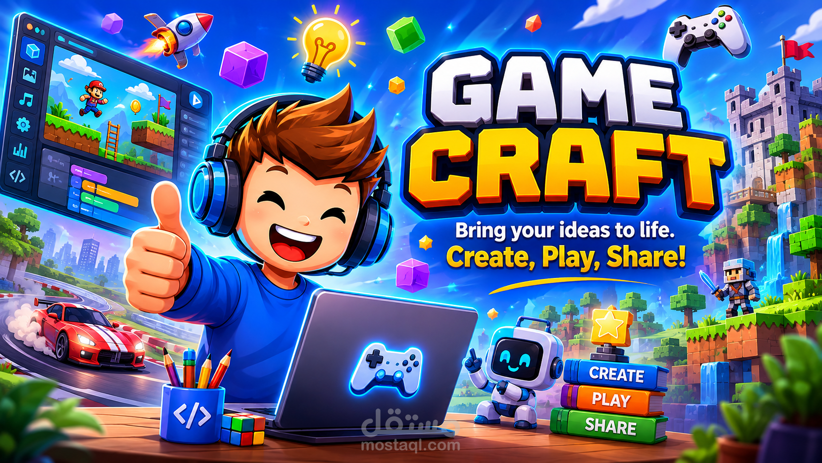 GameCraft – منصة ذكية لإنشاء الألعاب الكلاسيكية للاطفال باستخدام الذكاء الاصطناعي