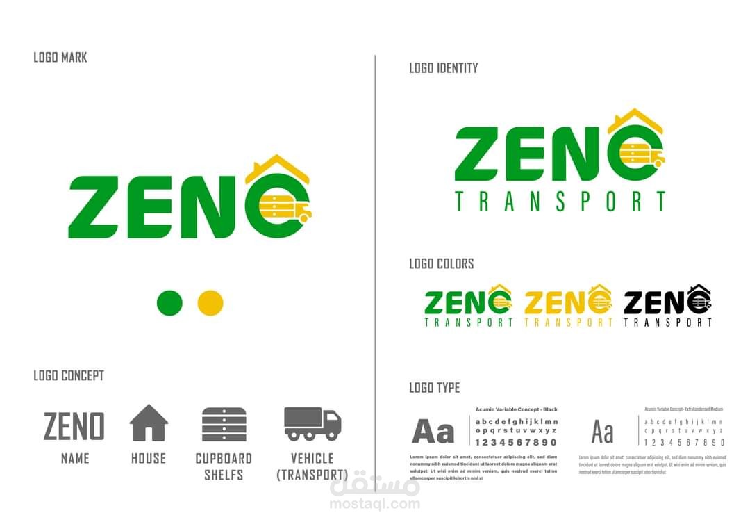 شعار شركة zeno transport