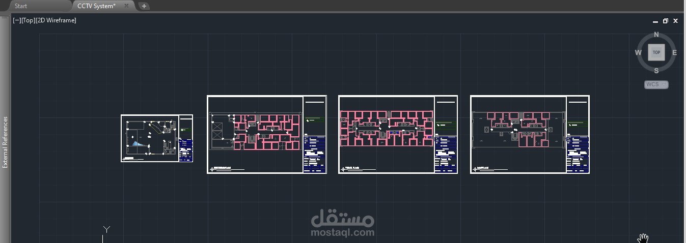 أعمال التيار الخفيف (نظام كاميرات المراقبة)