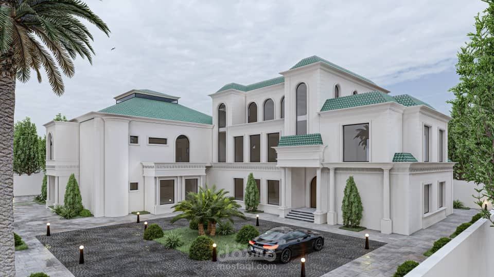 تصميم فيلا كلاسيك