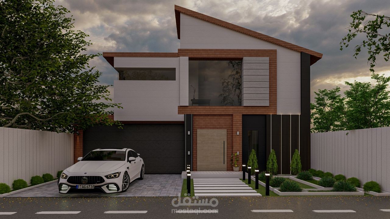 تصميم واجهة فيلا