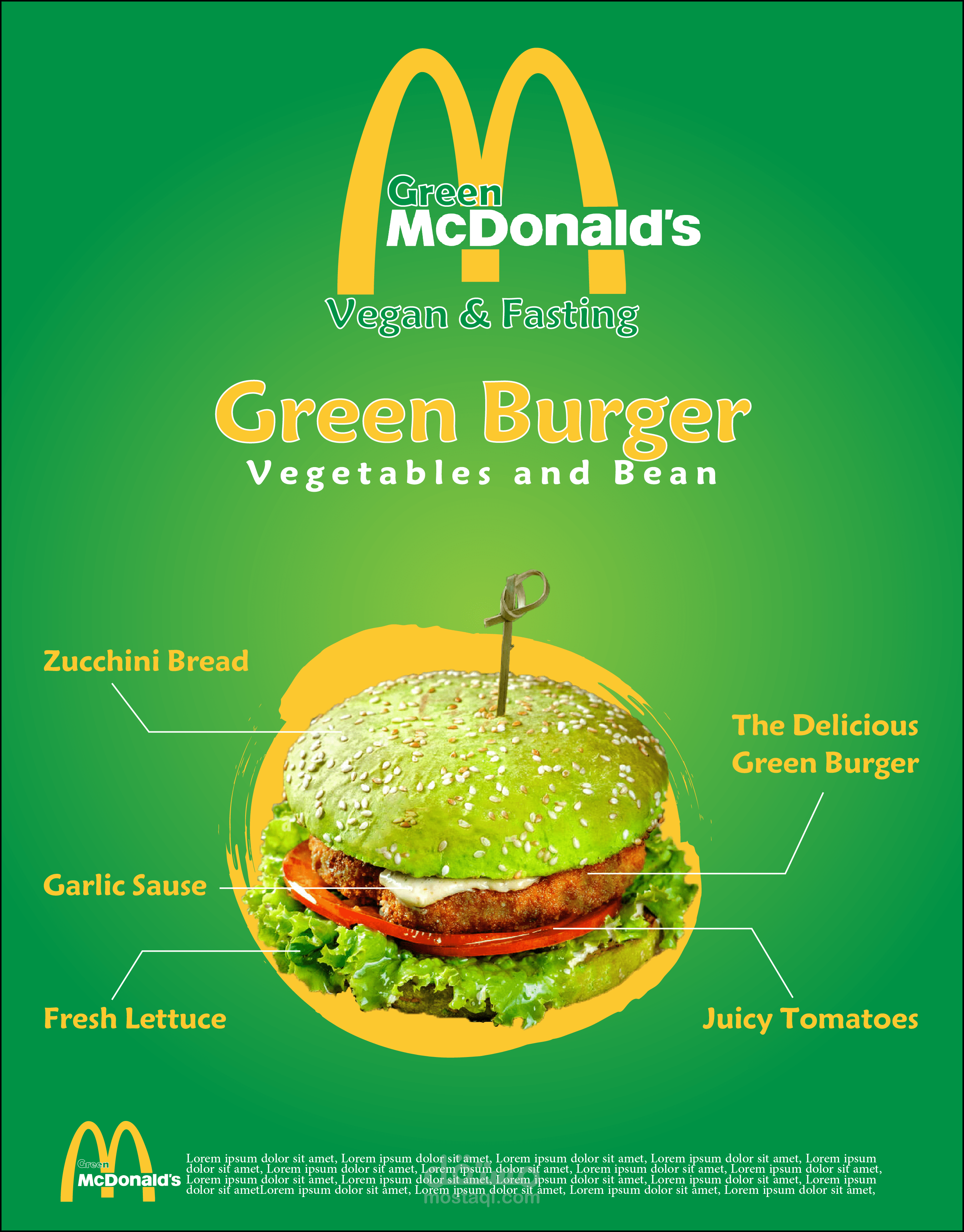 إعلان وهمي لماكدونالدز الأخضر