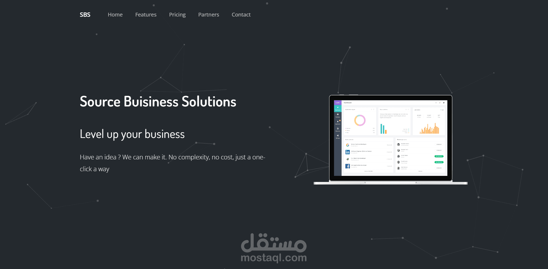صفحة هبوط لشركة