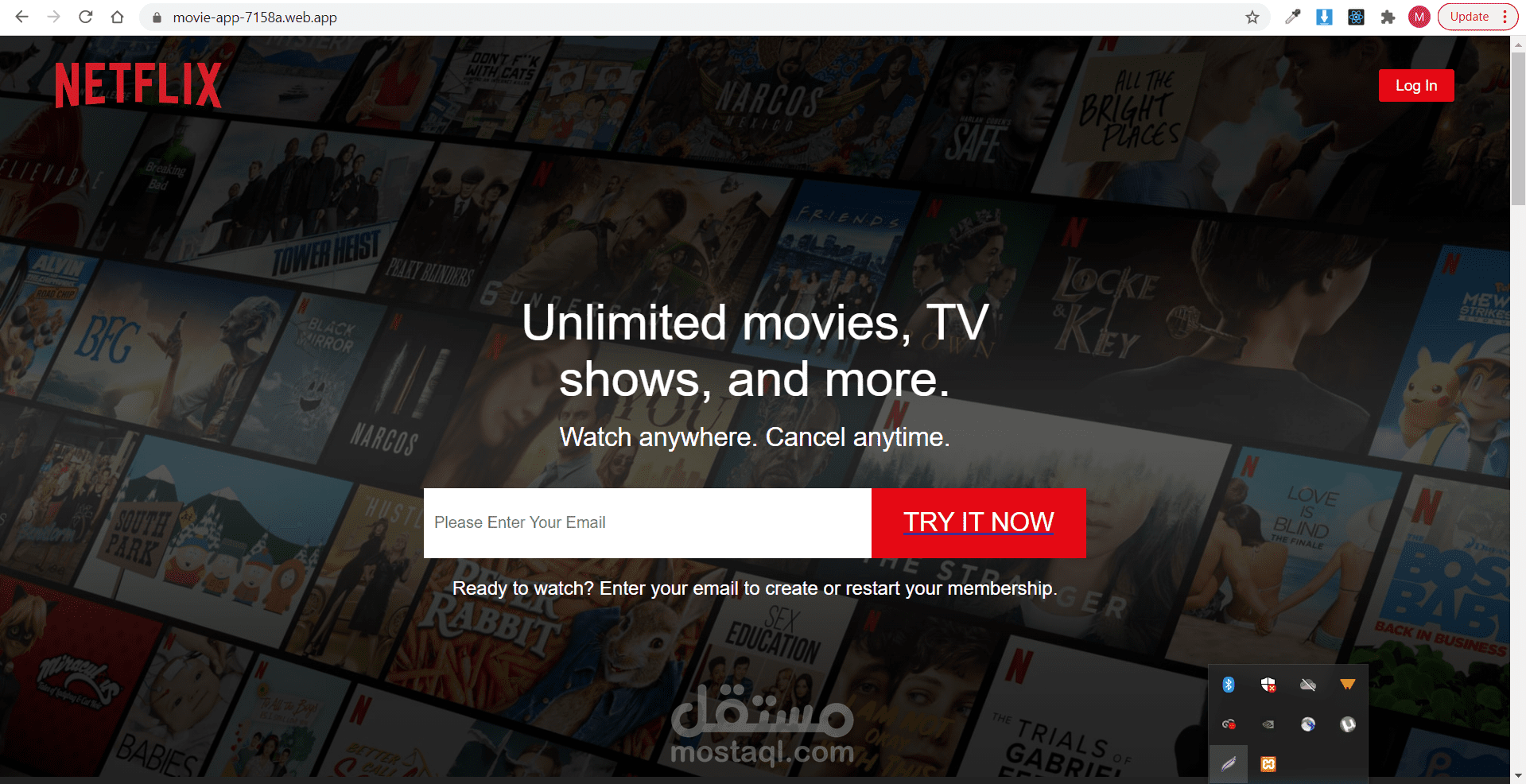 Netflix Web Application