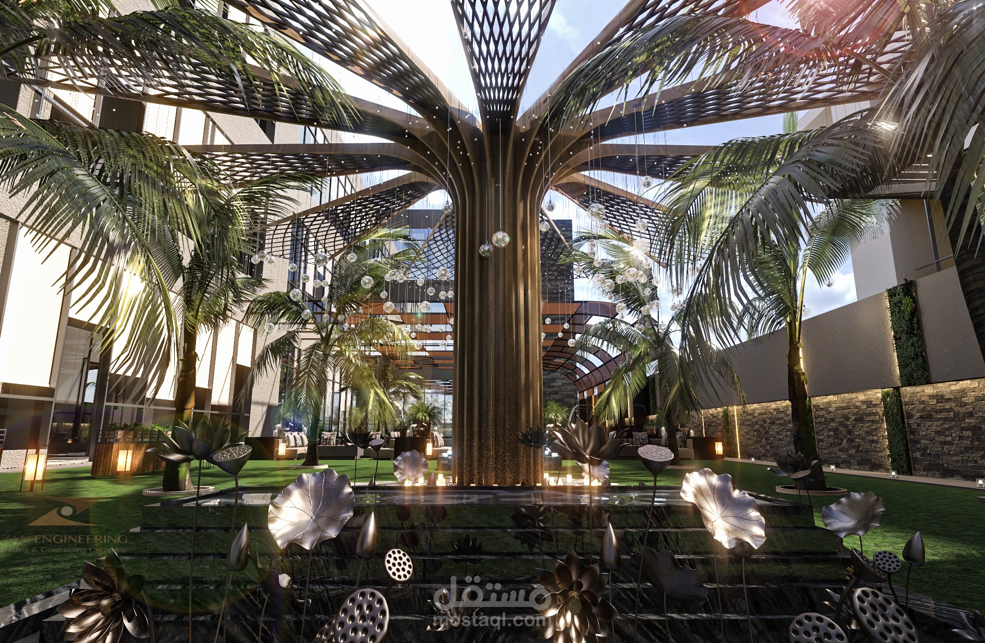 تنسيق وتصميم حدائق