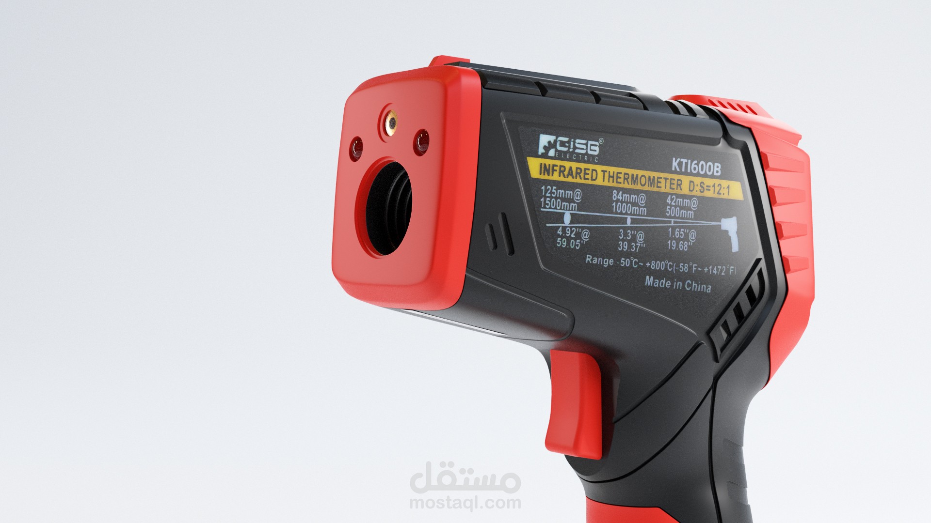 تصميم 3D لمقياس الحرارة