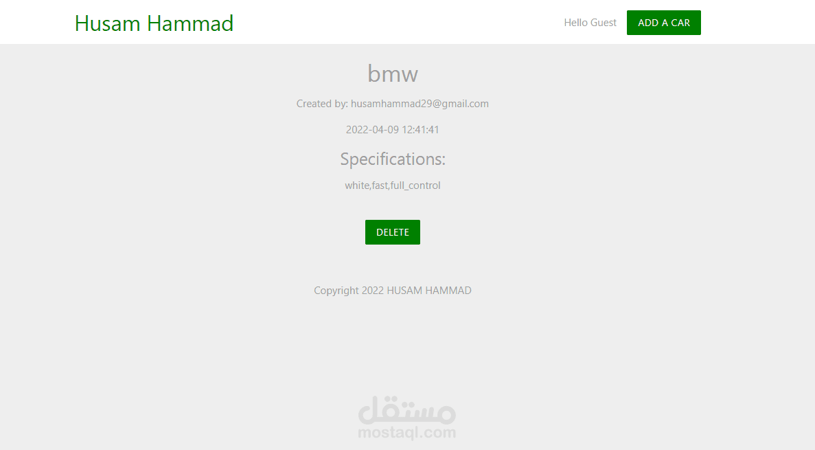 نظام ادارة و ادراج بيانات لشركة سيارات بلغة php , mysql