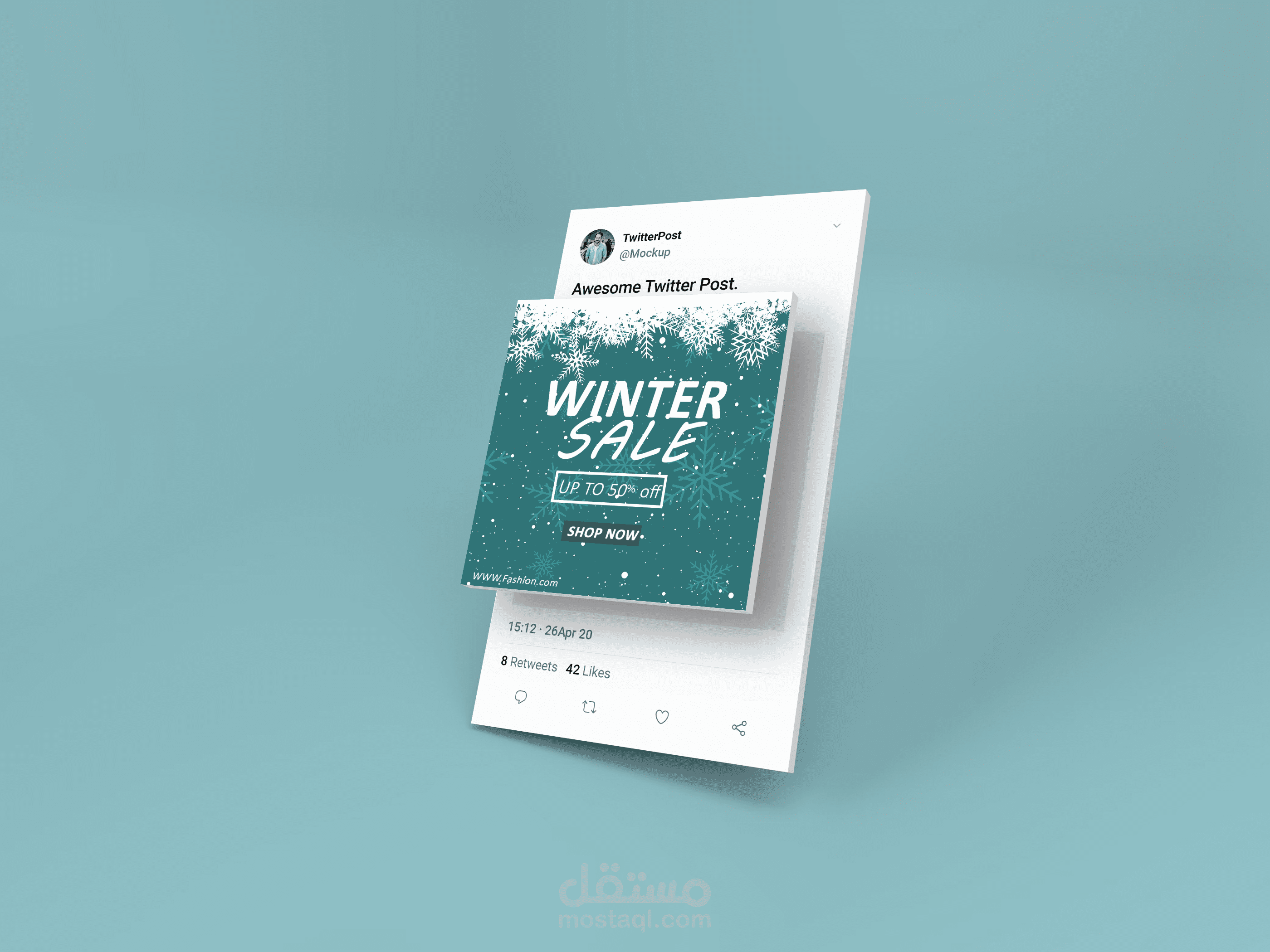 social media designs mok up