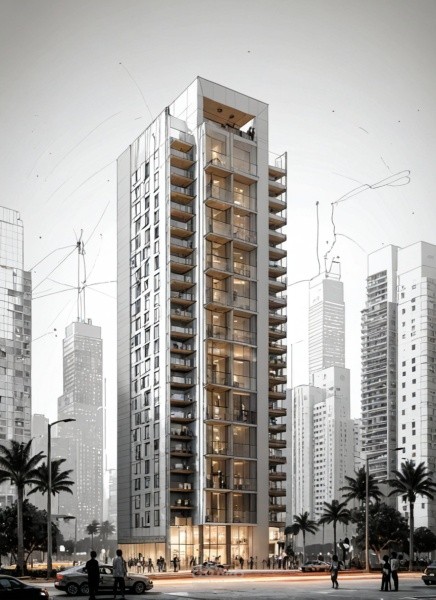 تصميم برج سكني