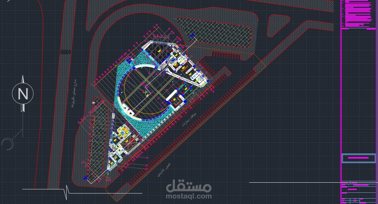 رسومات تنفيذية لمشروع مسجد
