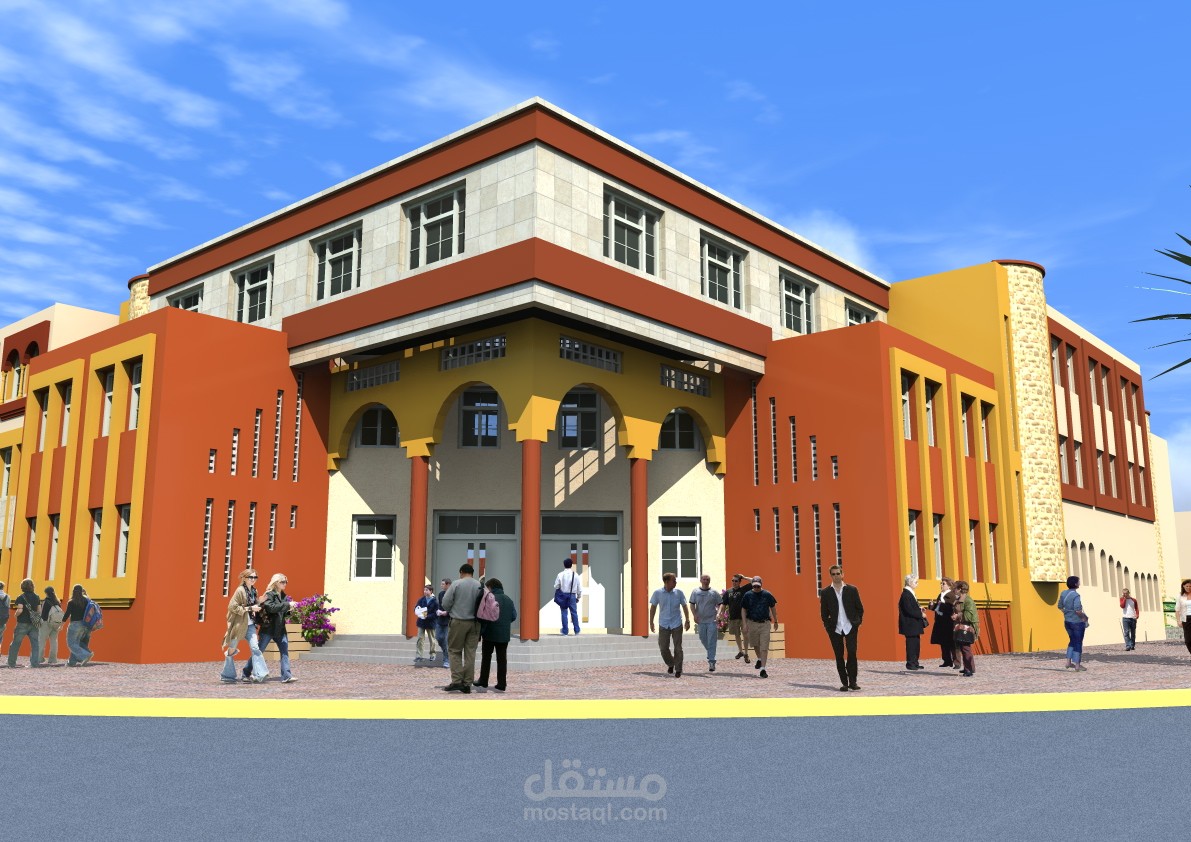 دراسة و متابعة أشغال إنجاز مشروع مؤسسة تعليمية من الطور الثالث (ثانوية).