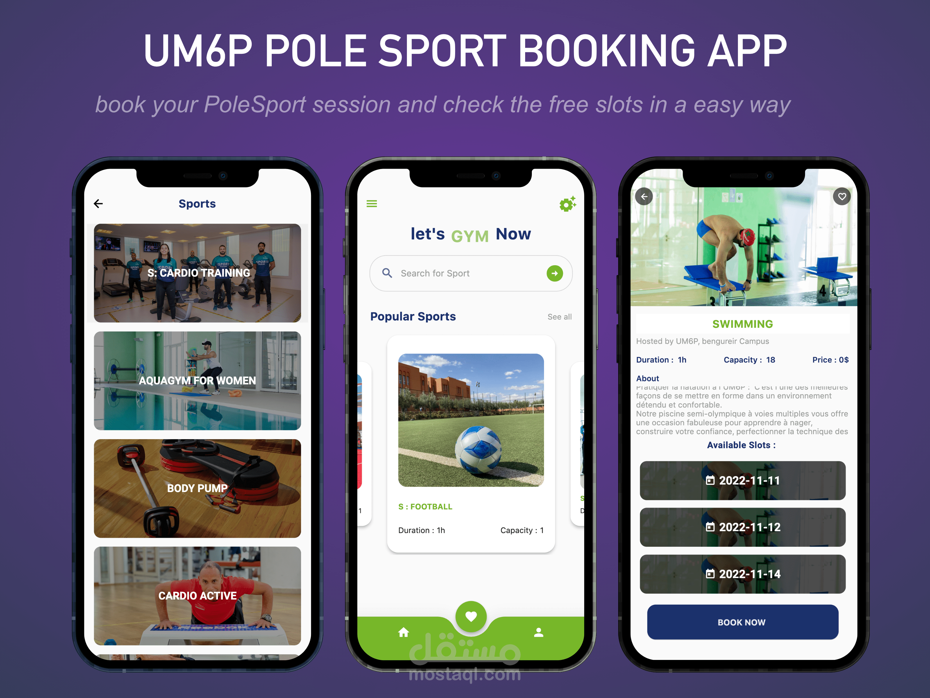 UM6P - Pole Sport Booking App
