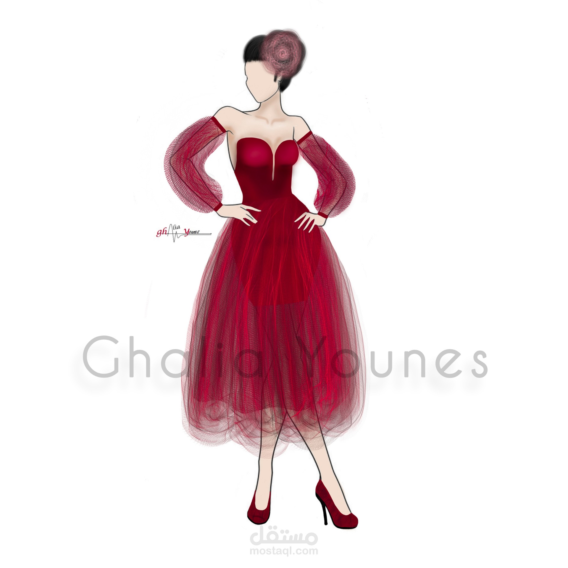 Red dress for valentines