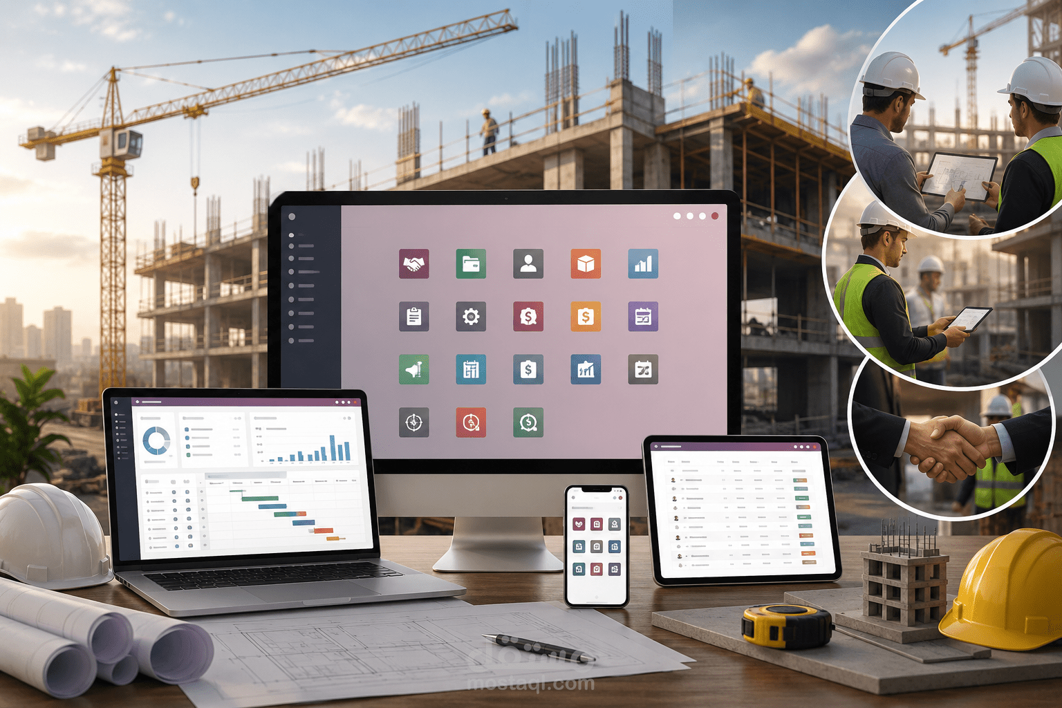 تنفيذ مشروع Odoo ERP لشركة مقاولات