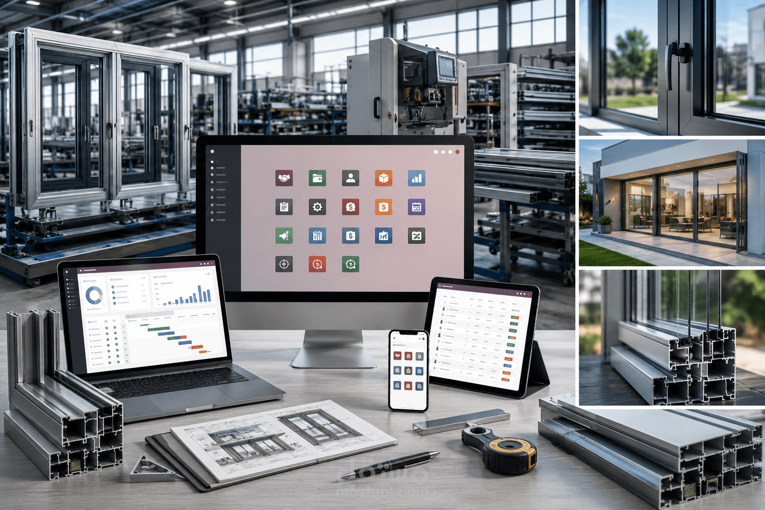 تنفيذ Odoo ERP لمصنع نوافذ ألومنيوم