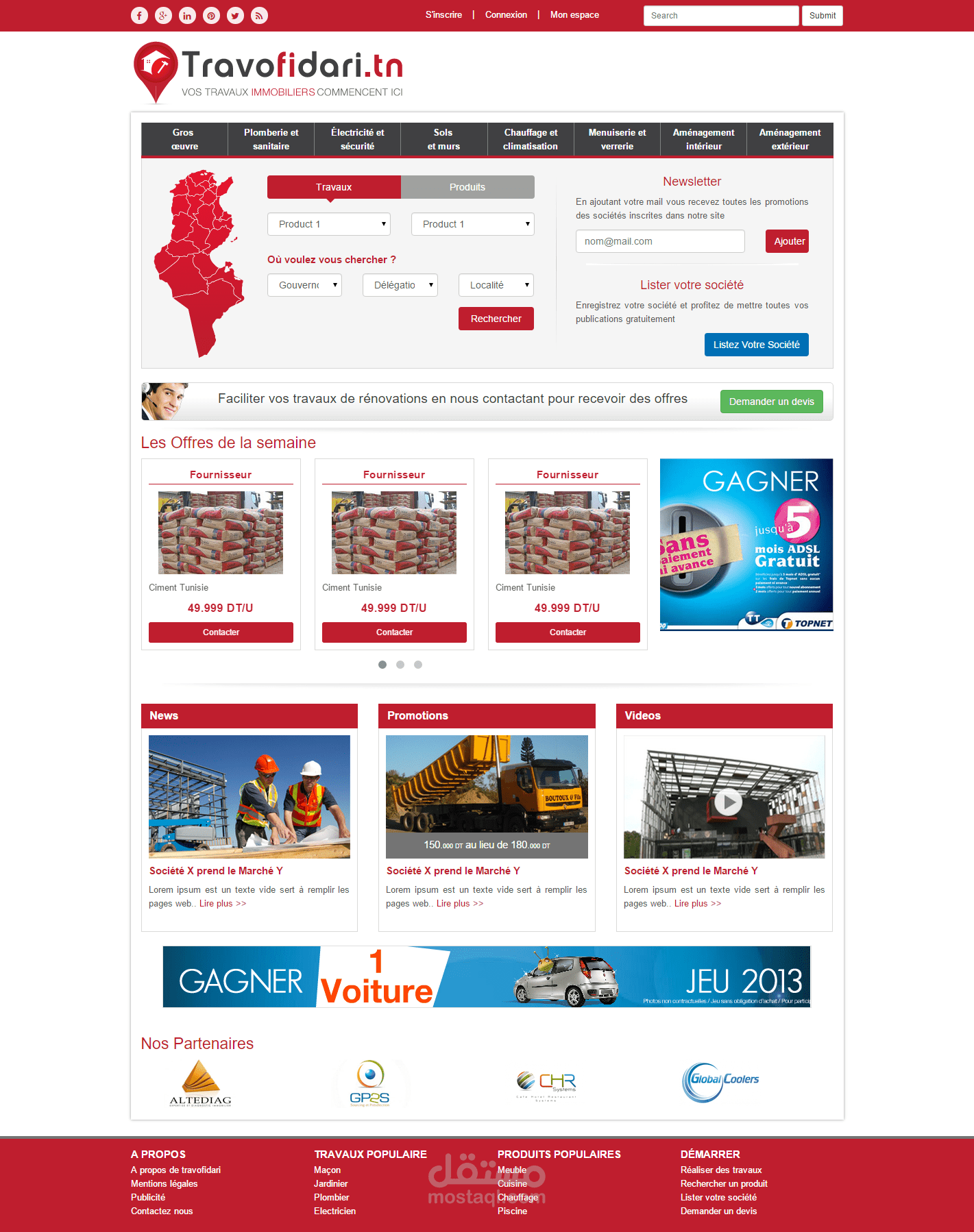 Travofidari - web site