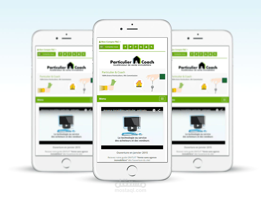 Coach web site - Responsive design