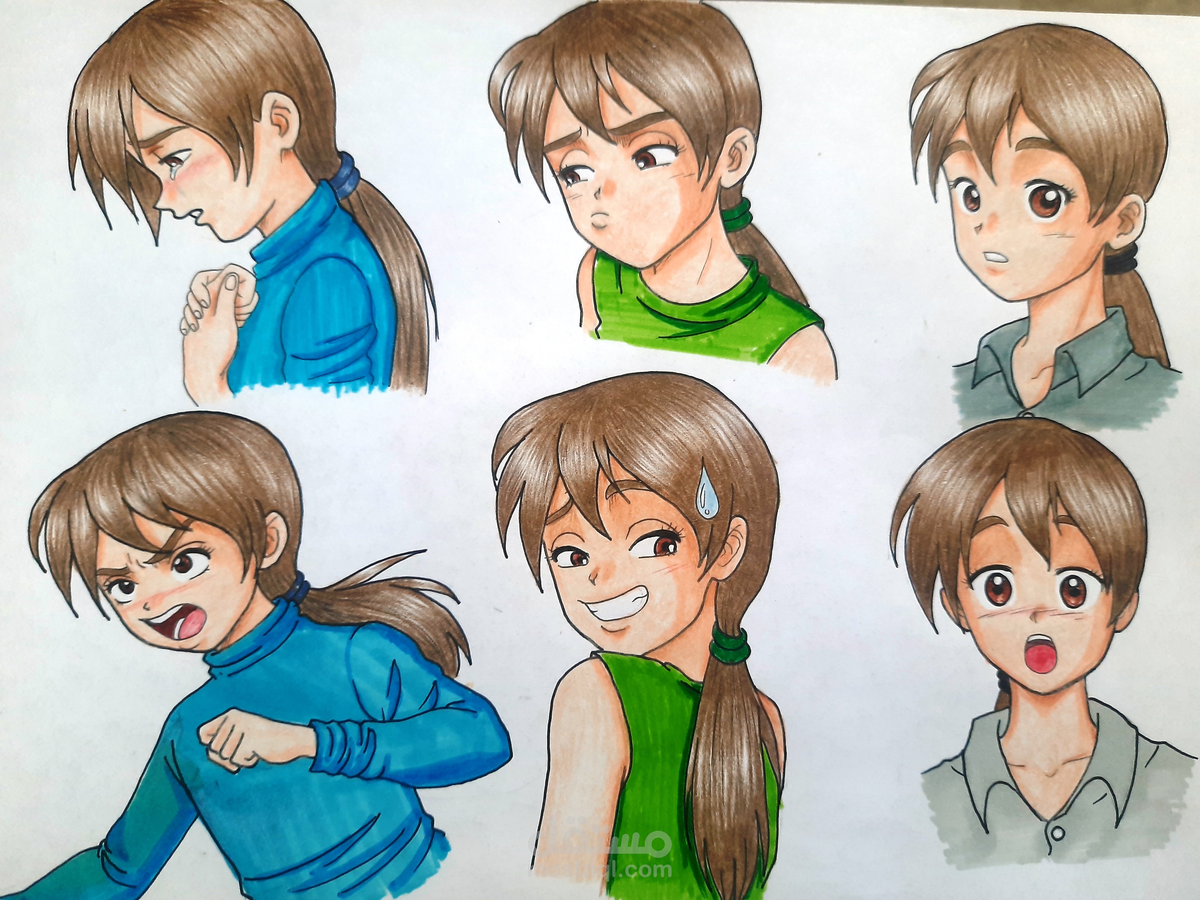 تصميم شخصية كرتونية