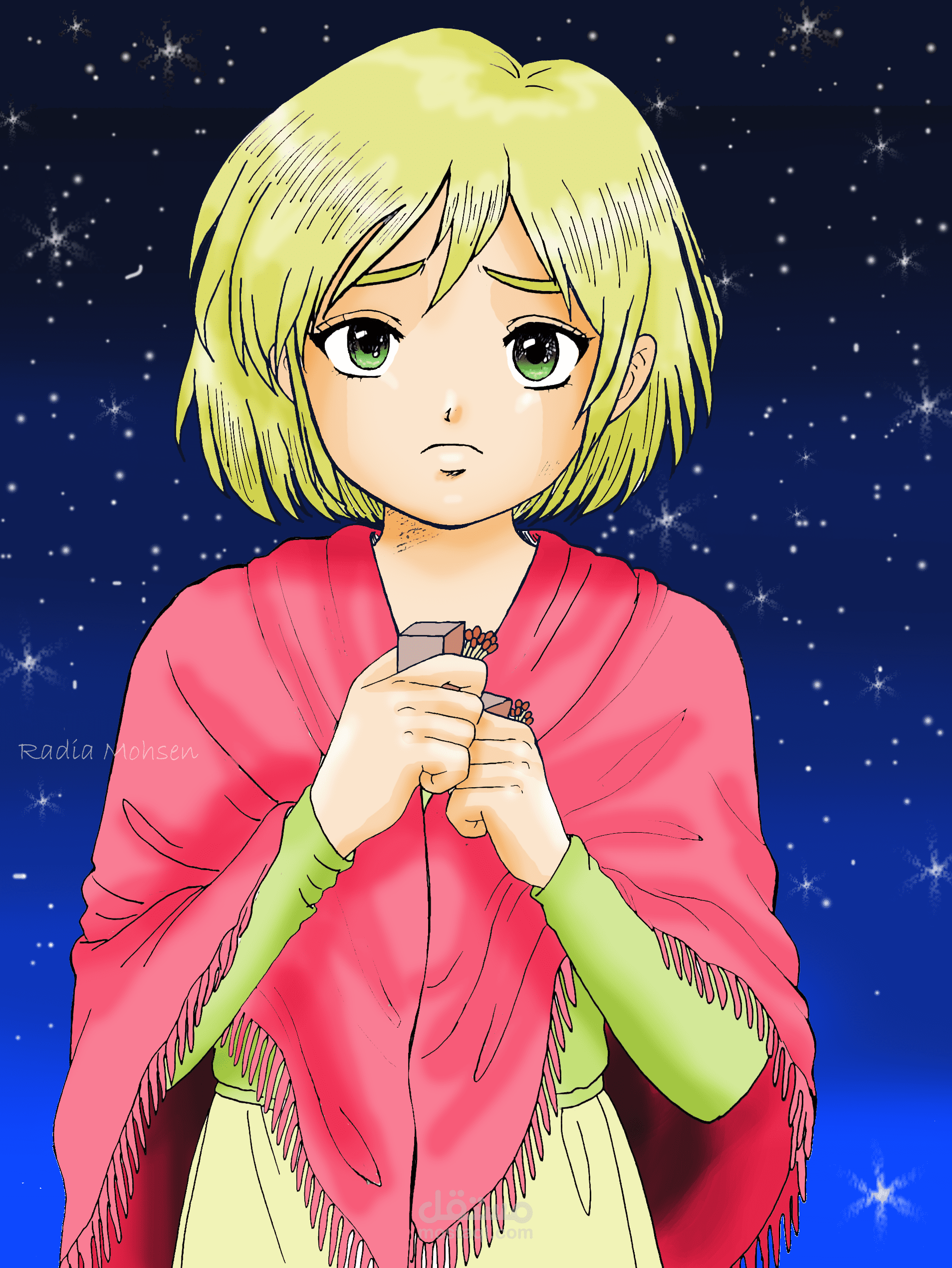 تصميم ورسم شخصية كرتونية