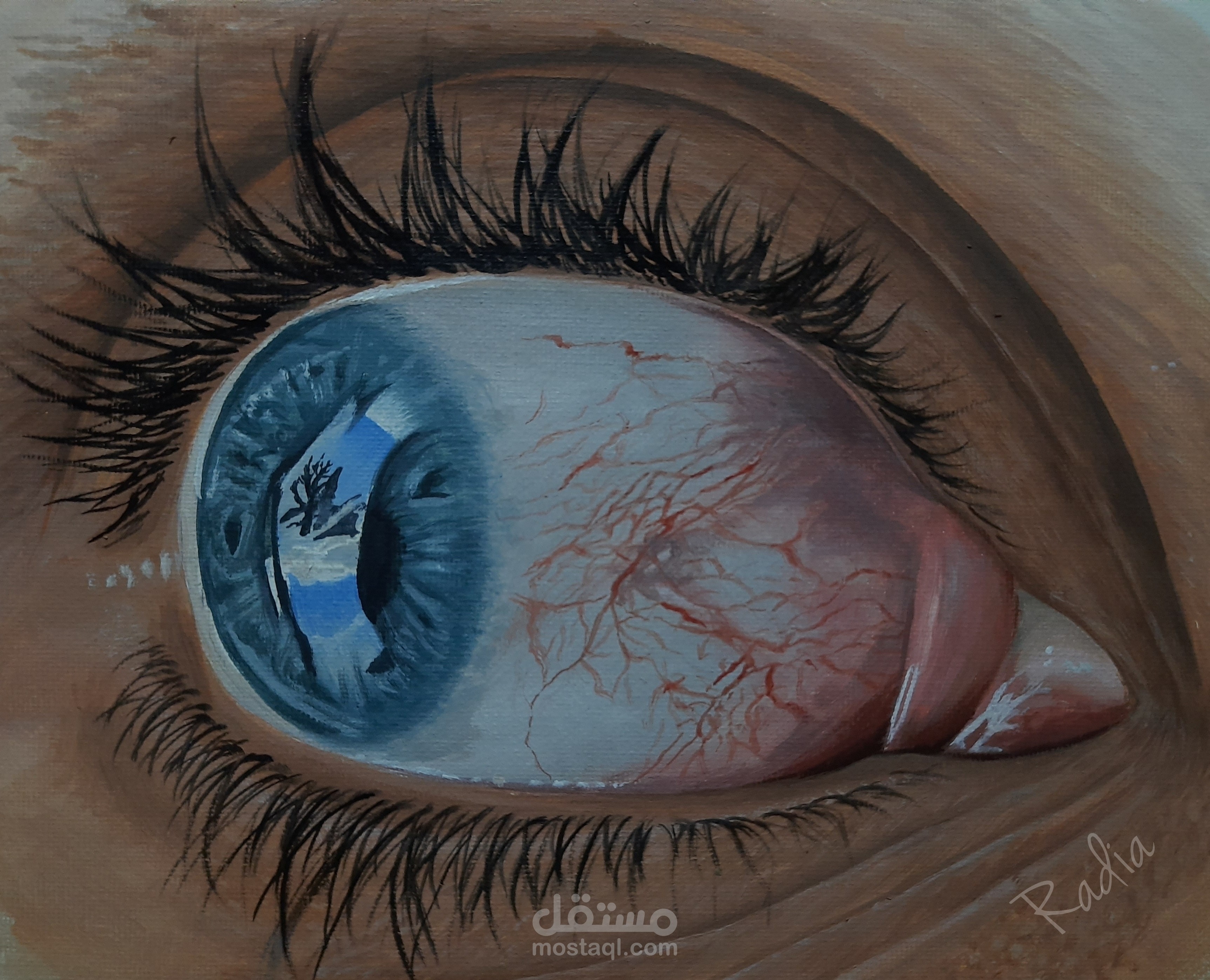 رسم بالألوان الزيتية