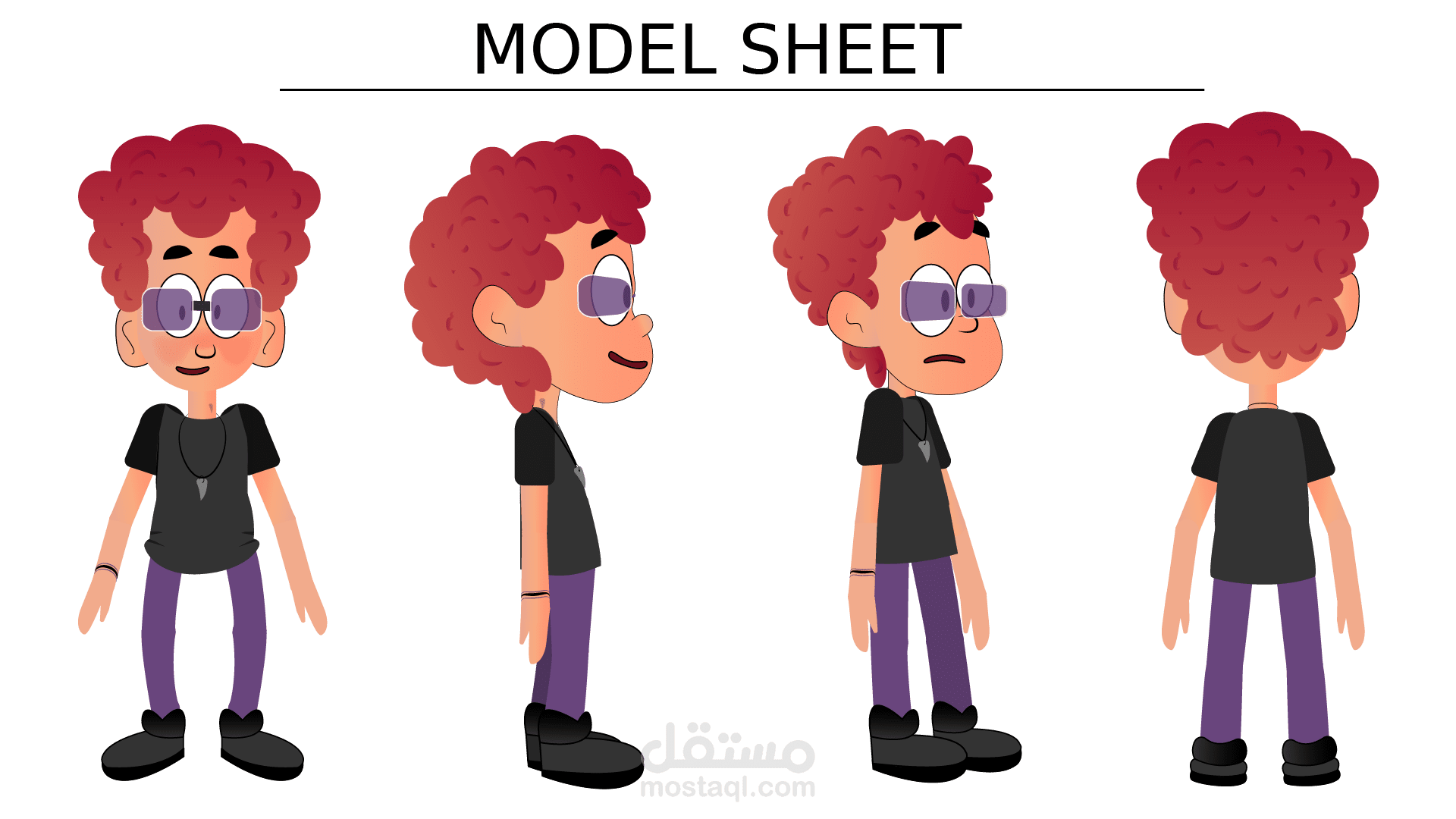 تصميم شخصيه كرتونيه لفيديو موشن