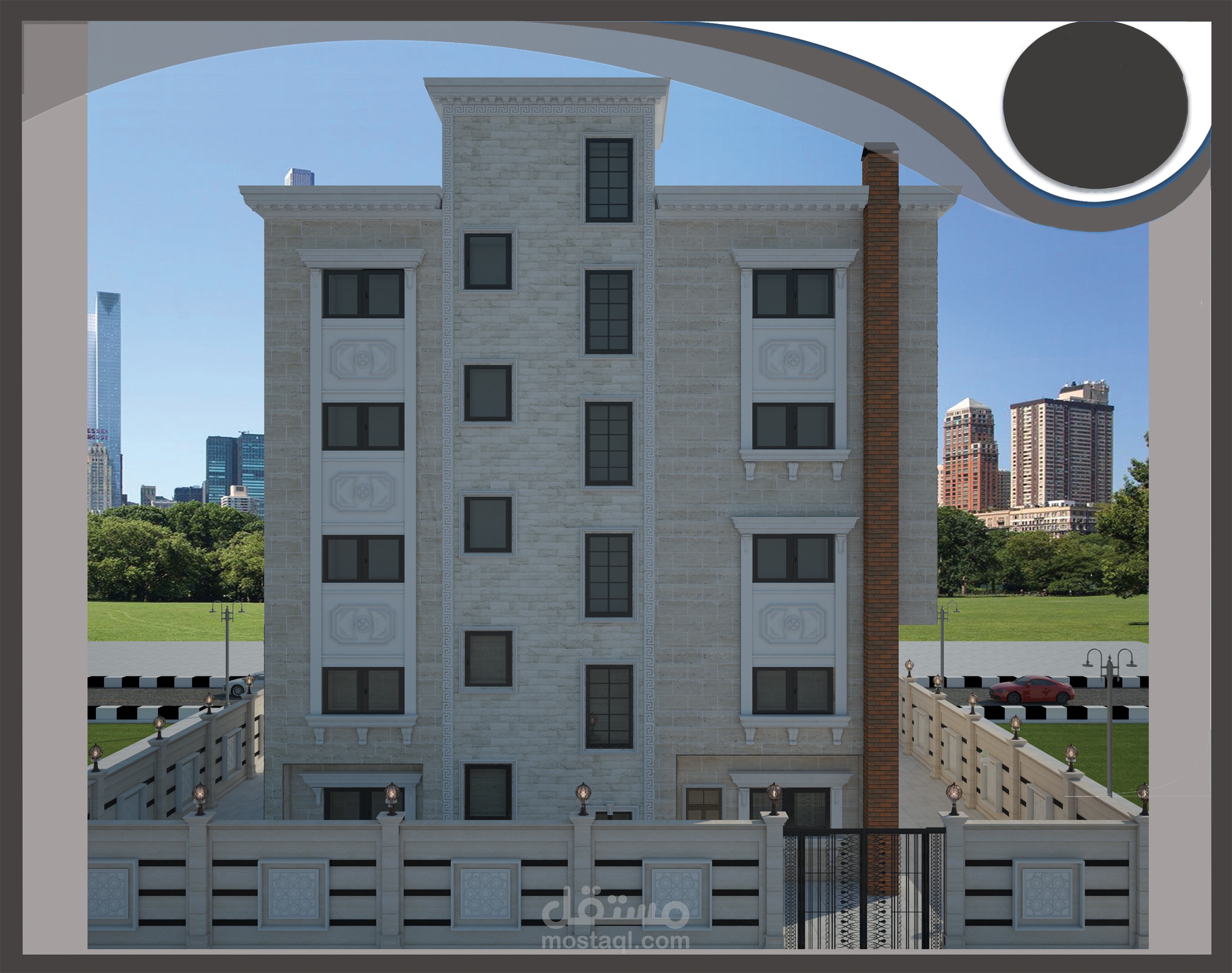 تصميم بناء سكني في سوريا