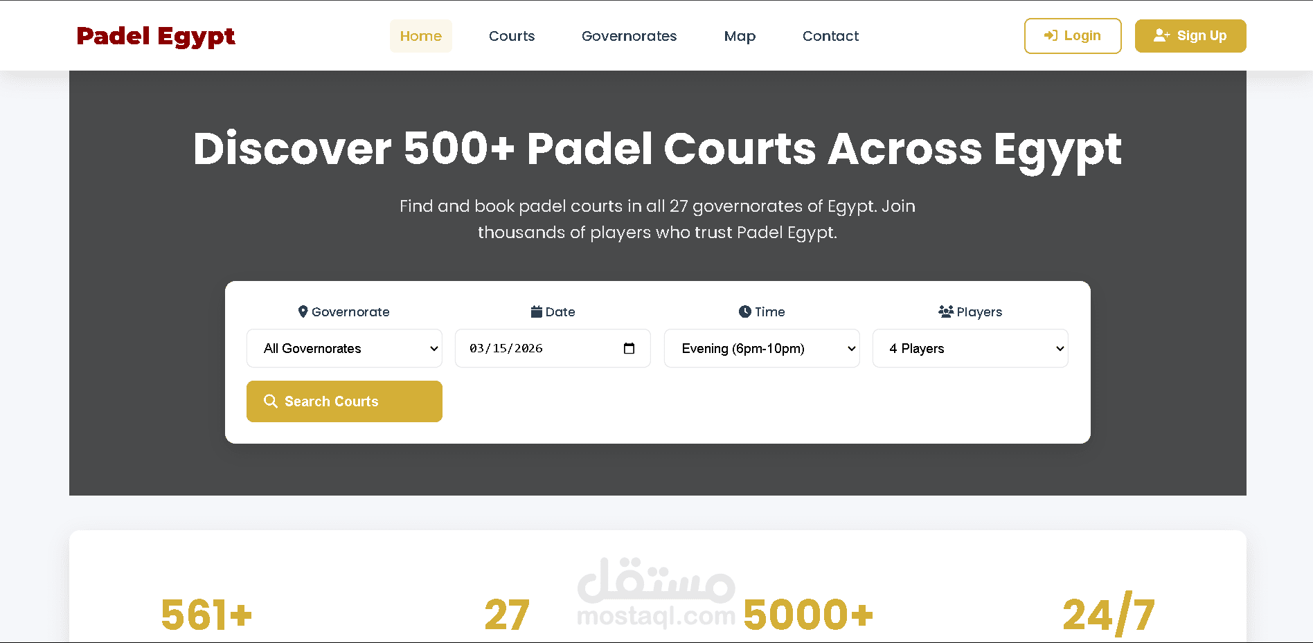 Padel Egypt Platform
