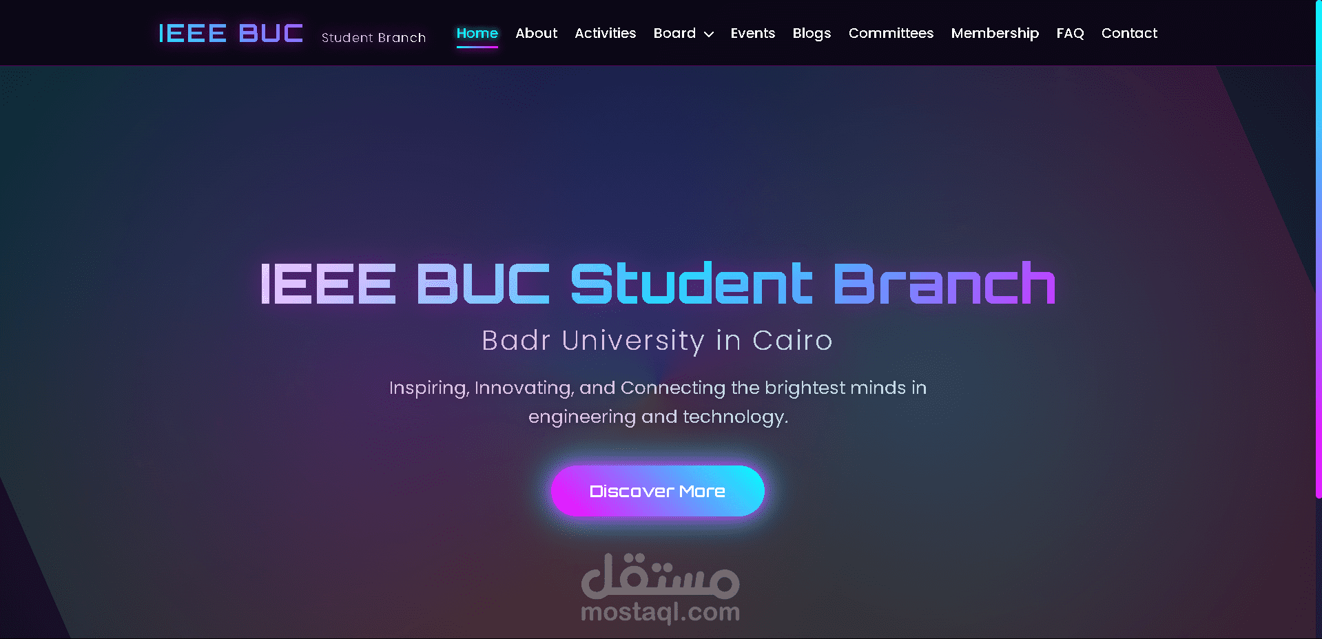 IEEE Badr University in Cairo (BUC) Website