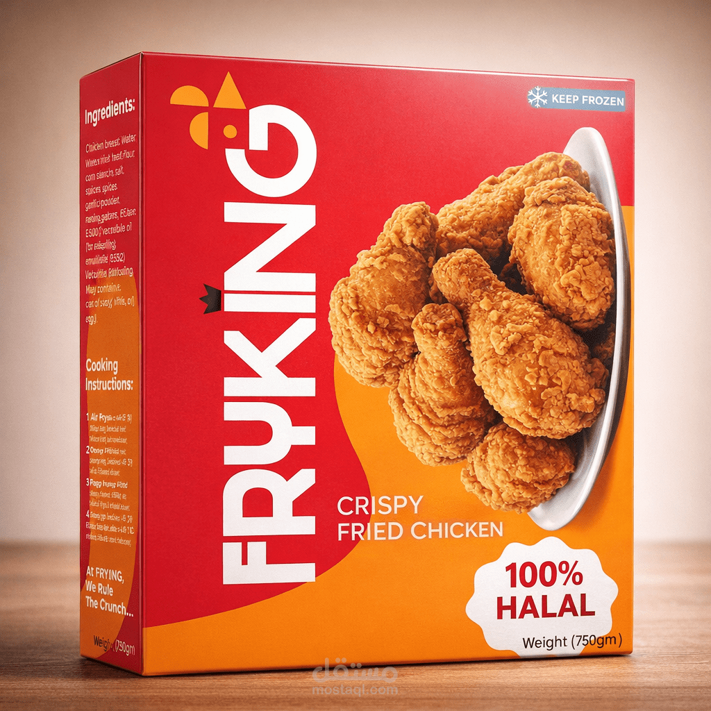 تصميم عبوة لعلامة فرايكينج التجارية