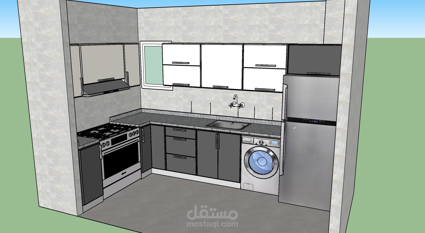 استطيع عمل تصاميم 3D للمطابخ و الغرف و البيوت