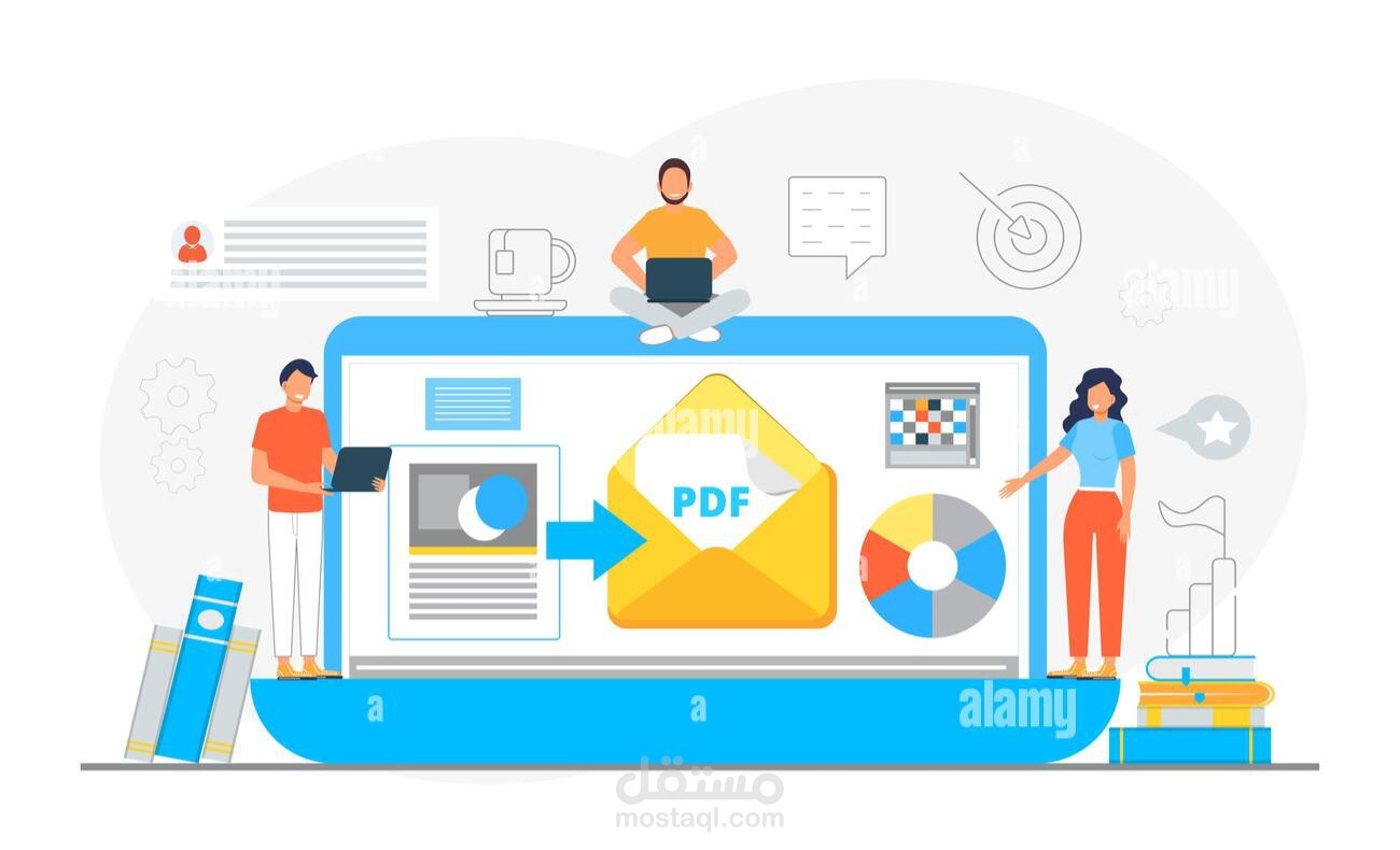 إدارة وتنسيق المستندات والملفات الرقمية (Word & PDF)