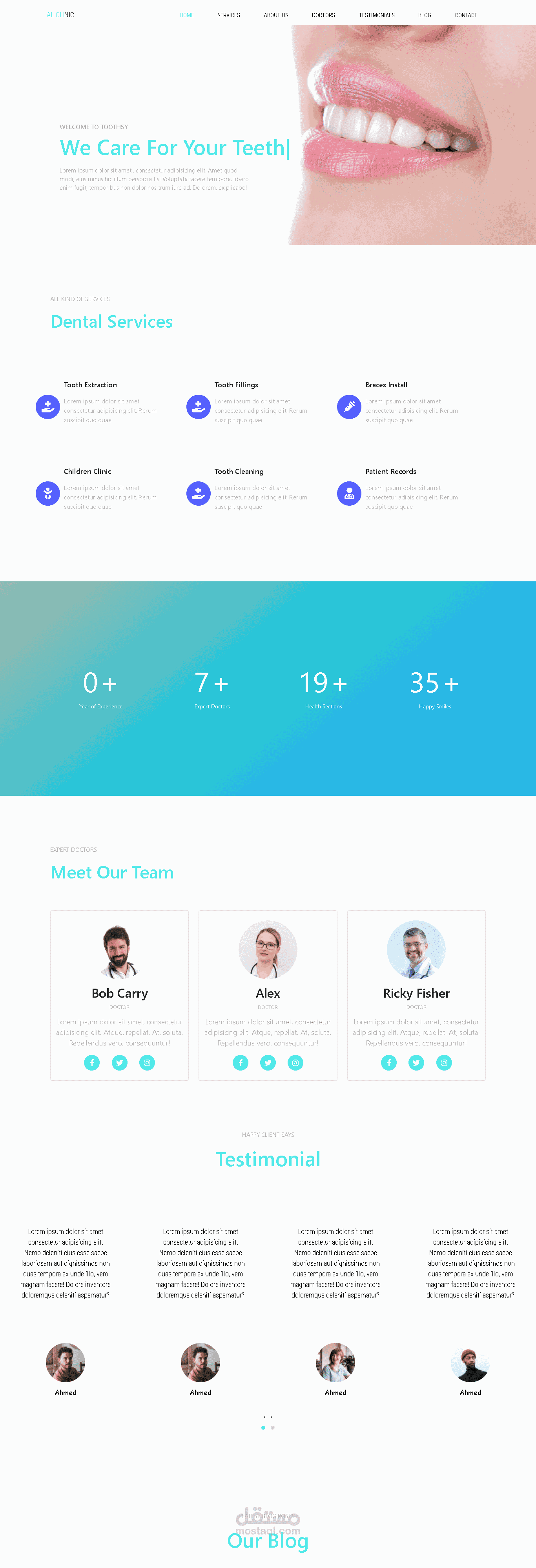 Landing Page For Dental Clinic