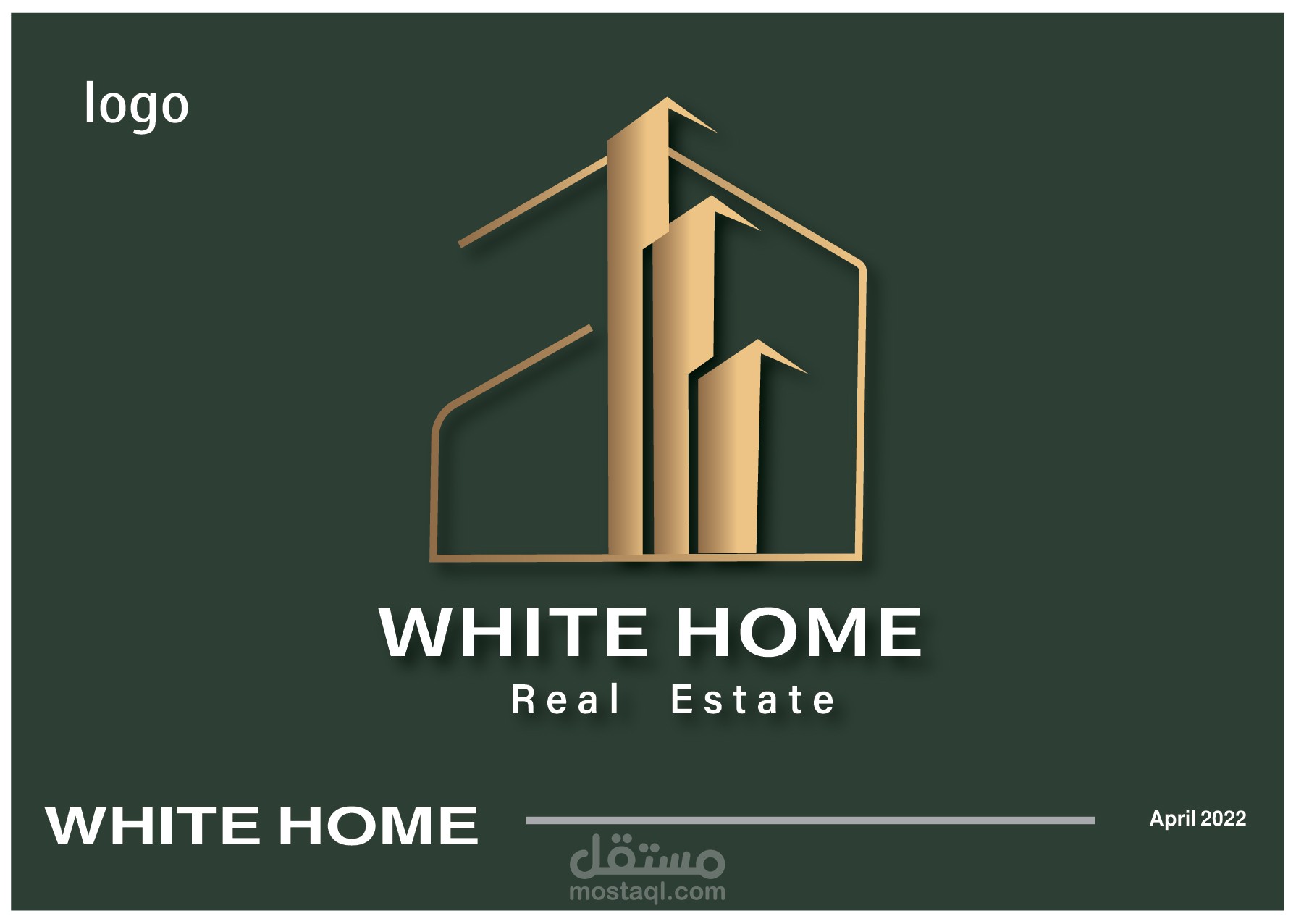 وايت هوم شعار شركة عقارية تم انجازة