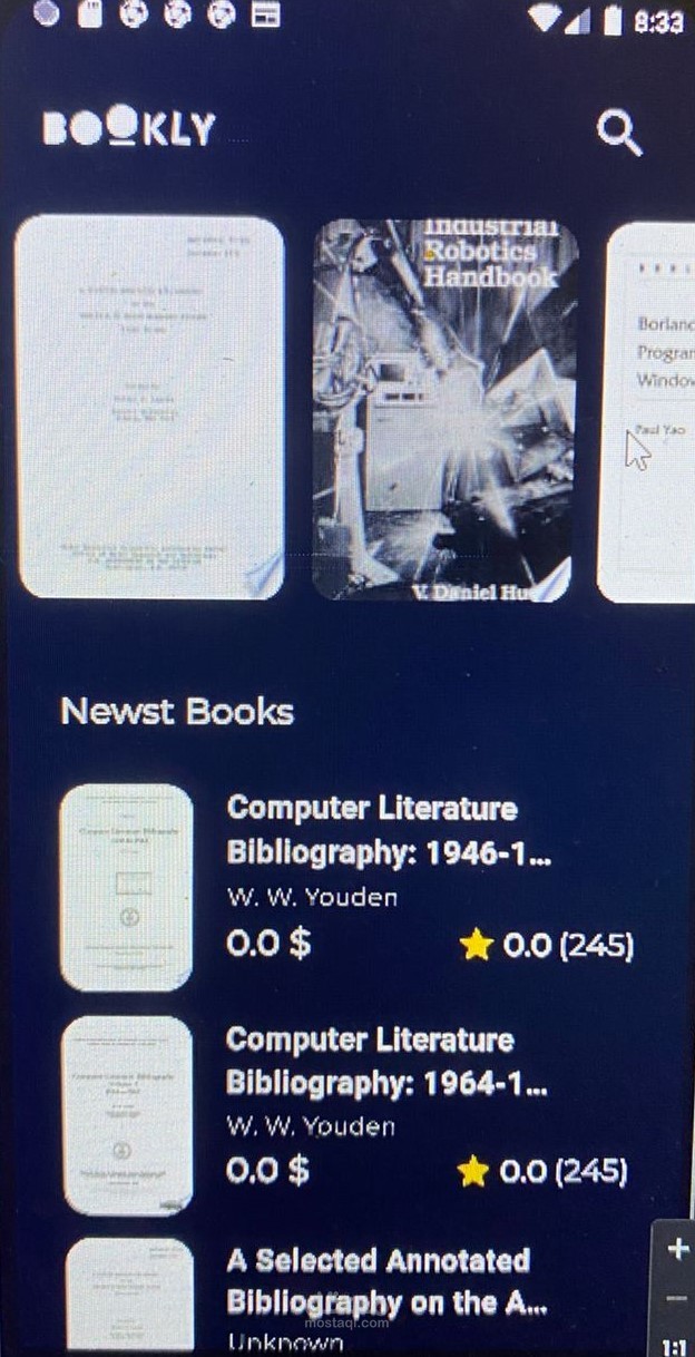 تطبيق إدارة الكتب (Bookly Clone) باستخدام Flutter
