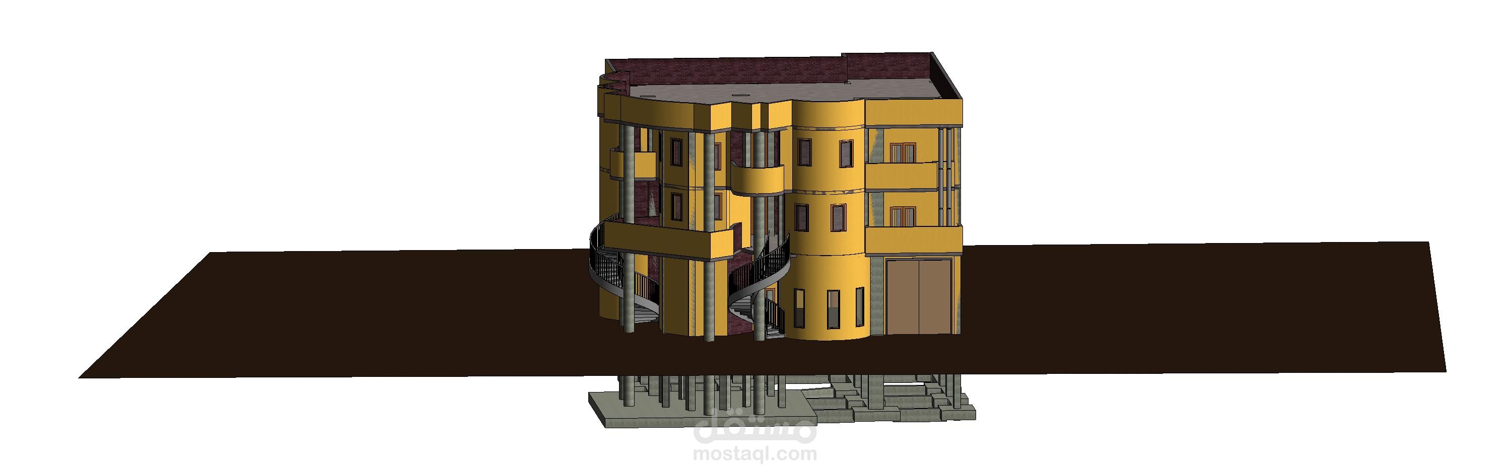 موديل bim على برنامج revit