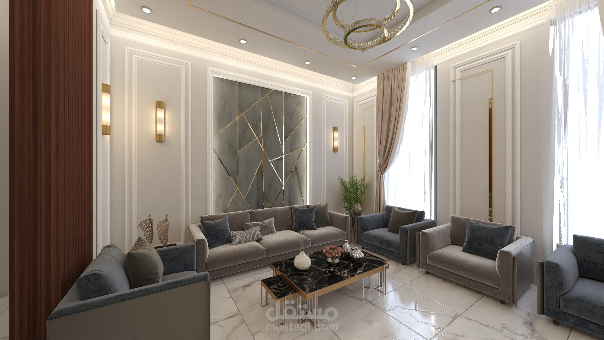 تصميم داخلي لمجلس نساء