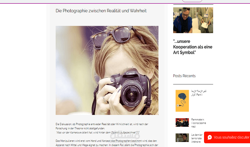 كتابة مقالات حصرية باللغة الألمانية